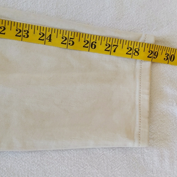 Isabel Maternity Skinny Crossover Panel Maternity Jeans 8 Cream Tan - Picture 12 of 12